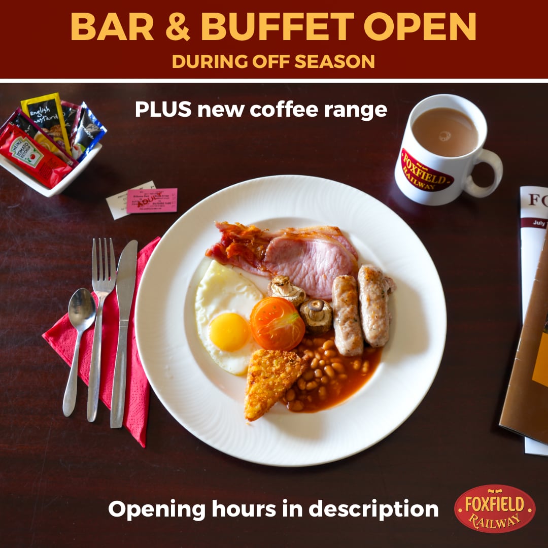 Foxfield Railway Buffet & Bar open during off season