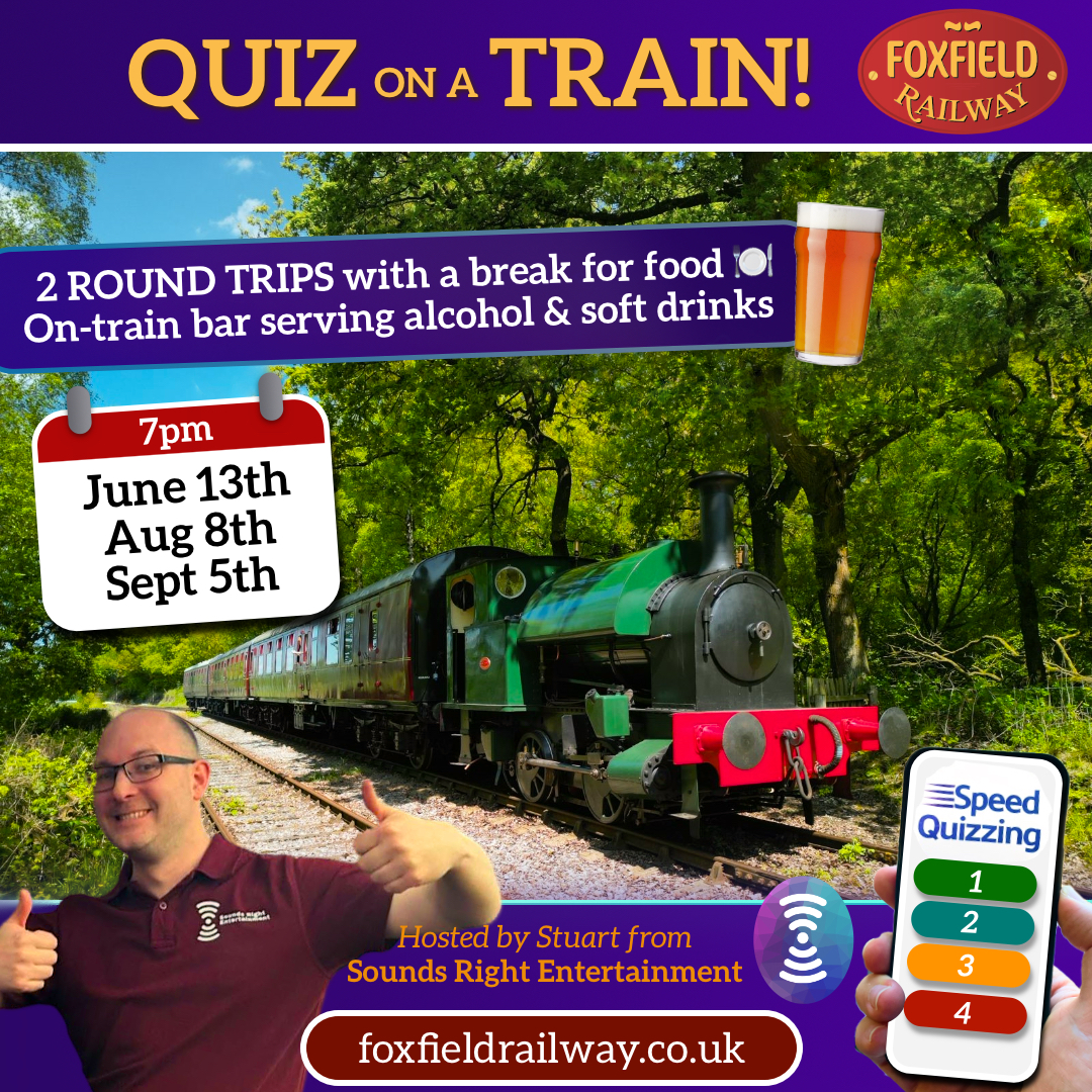 Quiz on a Train at Foxfield Railway Quiz on a Train at Foxfield Railway