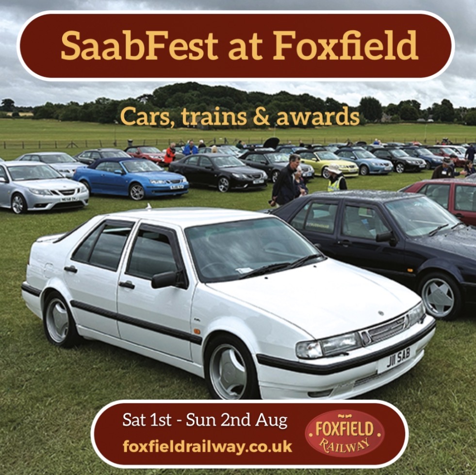 Saab meet at Foxfield