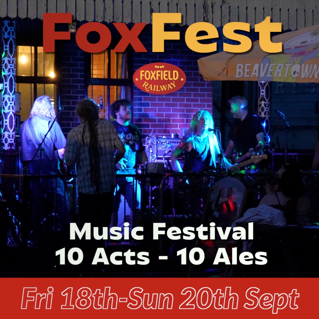 FoxFest Music Festival at Foxfield Railway 18th-20th September