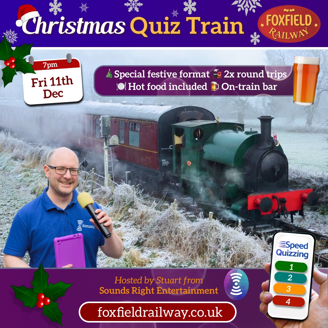 Christmas Quiz Train at Foxfield Railway Christmas Quiz Train at Foxfield Railway